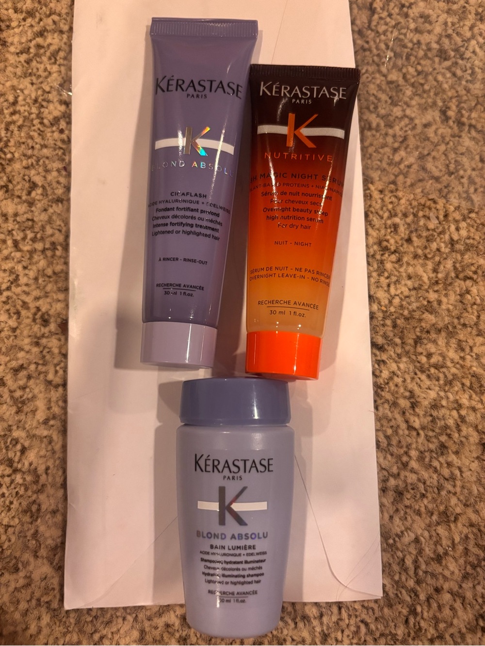 Kerastase Blond Absolu & Nutritive Travel Size Hair Care Bundle NEW